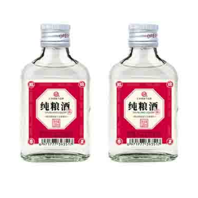 【小苏打】42度汇丰德纯粮小酒浓香型白酒100ml*242度100