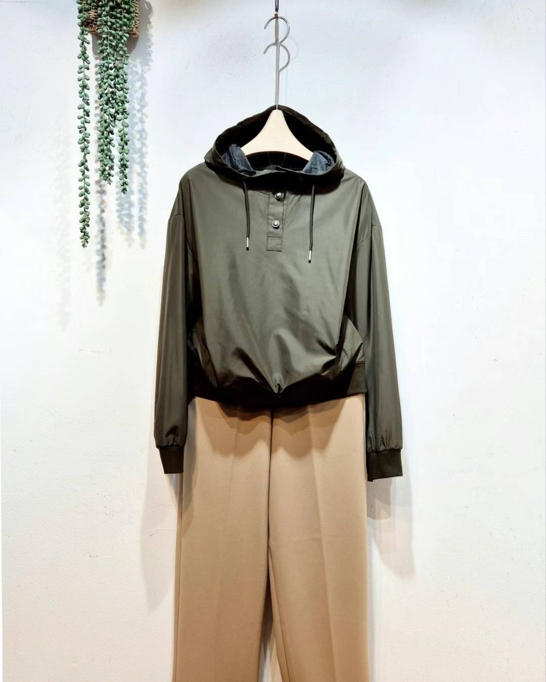 韩国秋冬 高级连帽卫衣 宽松显瘦休闲上衣 