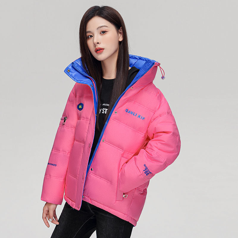 反季2023年新款羽绒服女短款小个子宽松冬季时尚休闲加厚外款