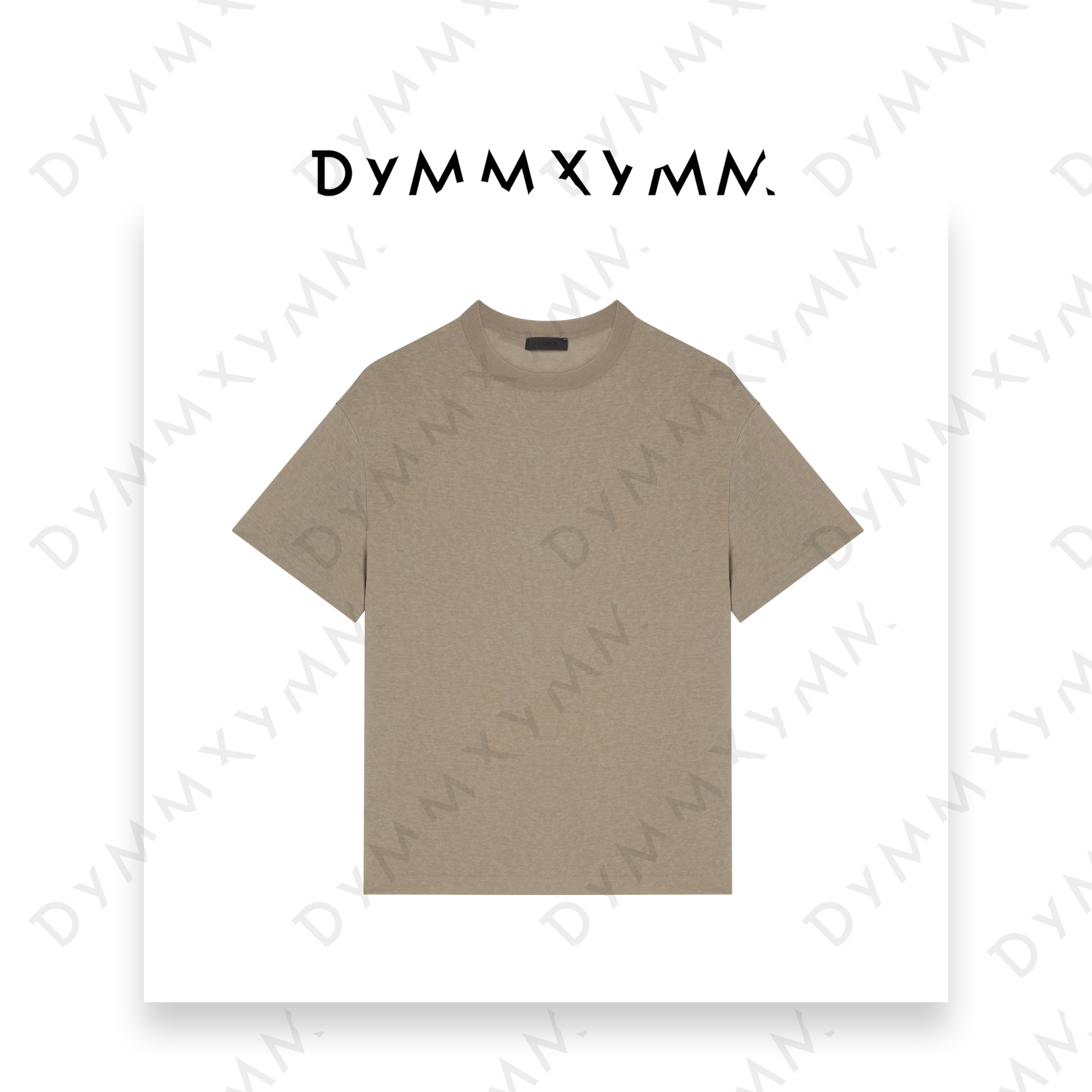 【DYMMXYMM】-设计师气质时尚小众高级感简约纯色圆领T恤-W6114