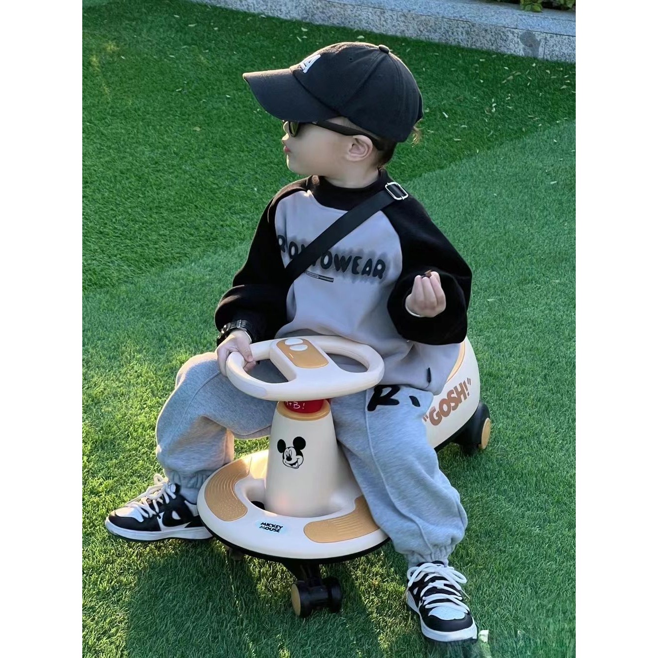 【爱娃】男童秋冬季套装2024春秋冬新款男孩套头卫衣洋气潮炸街JC22