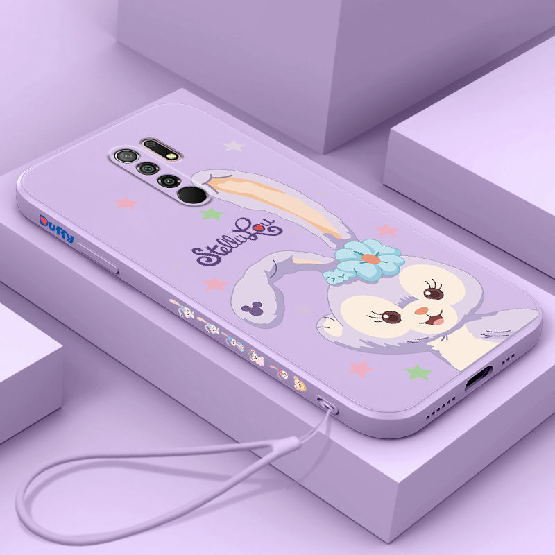 星黛露红米9 9A手机壳Redmi 9a直边液态硅胶防摔保护套全包可爱