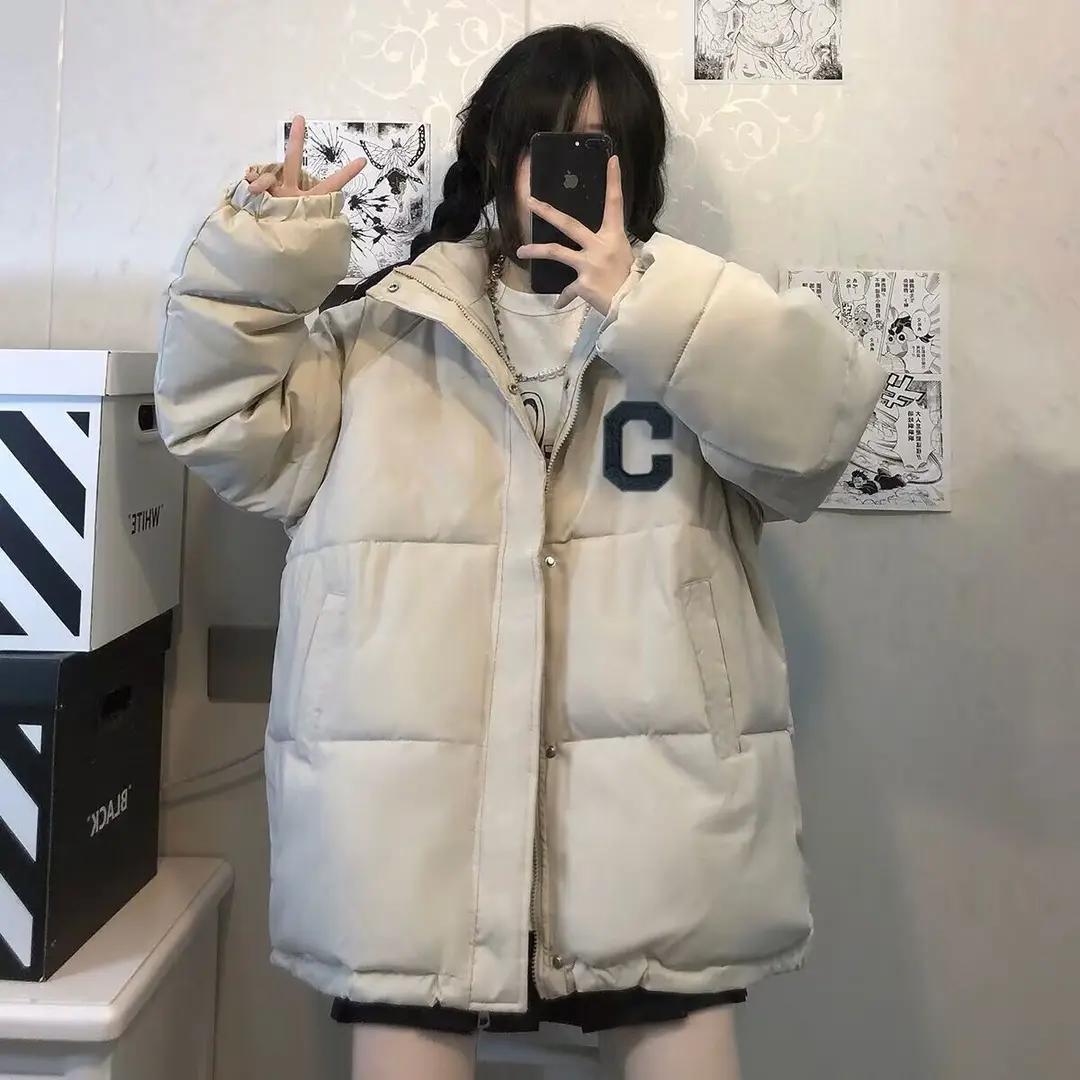 雪中飞日系羽服少女冬装2023新款初中高中学生袄加厚保暖衣外套百