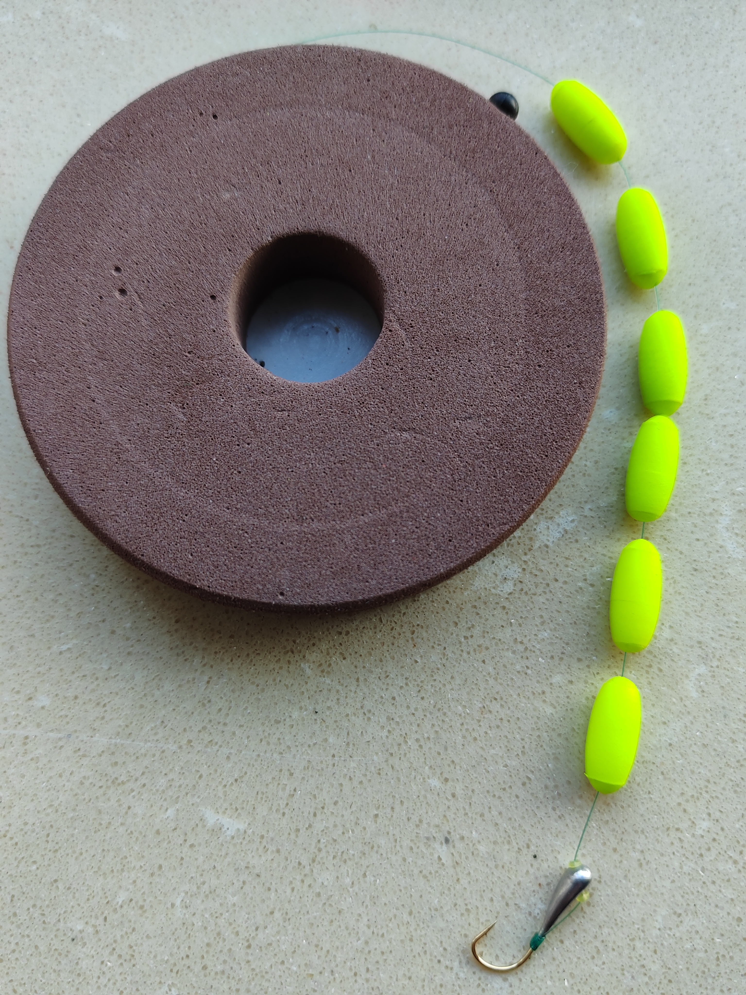 三信小胖墩0＃七星漂搭配手工朝天钩精绑线组（1件6付）