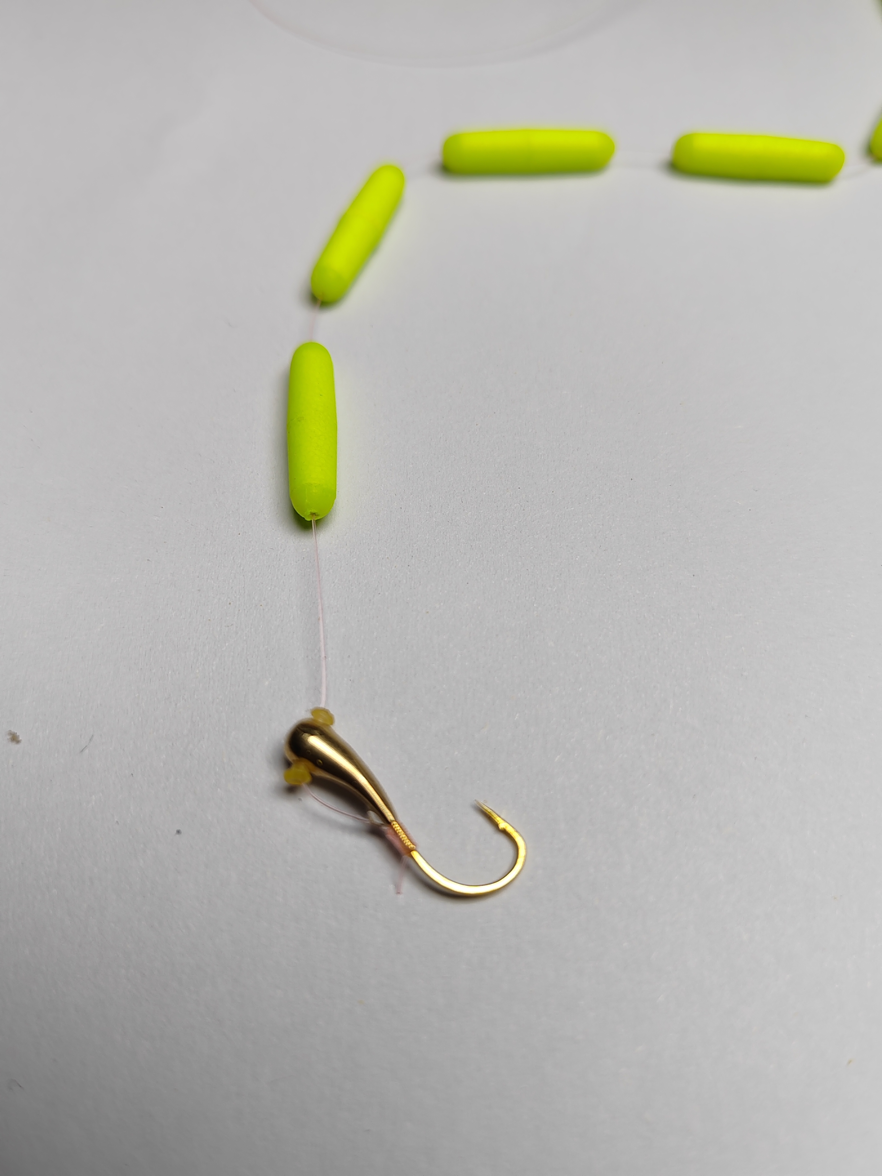 三信七星漂狼牙铜坠朝天钩原丝线精绑漂大醒目吃铅低灵敏送收纳盒