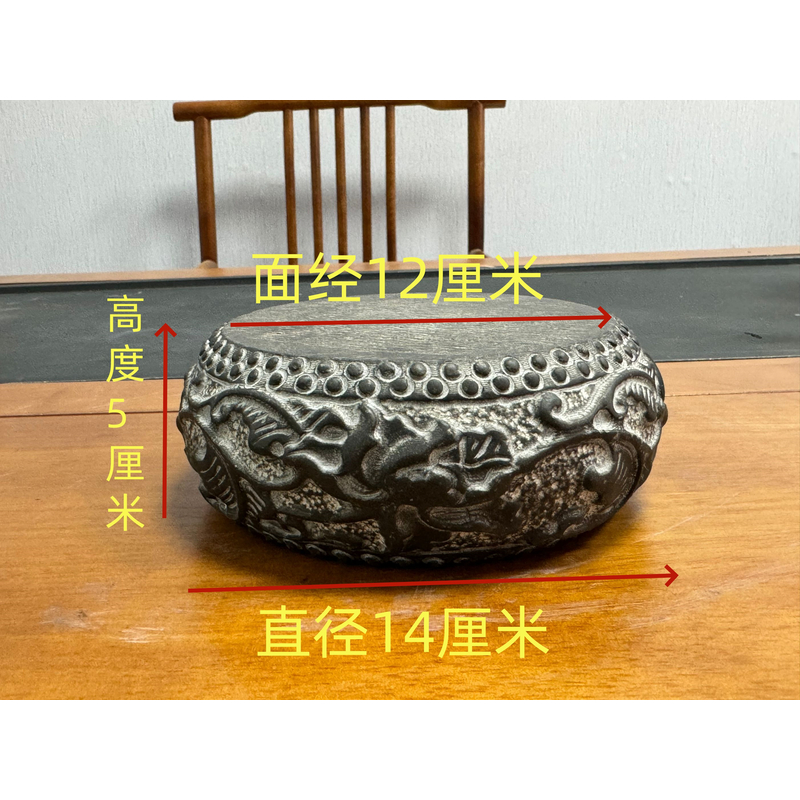 山西精美桌面摆件缠枝莲鼓