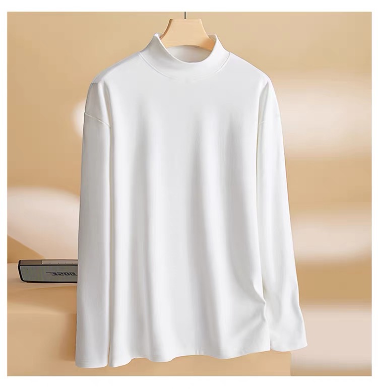 【德绒打底卫衣】磨毛保暖打底衫内搭长袖t恤中领套头卫衣双面绒