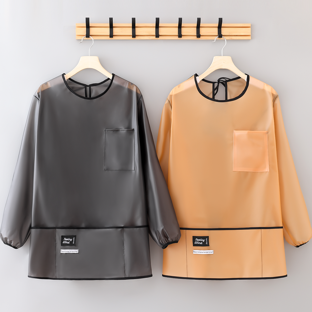 免洗防水防油污工作服简约时尚罩衣男女同款餐饮水产耐脏耐磨围裙