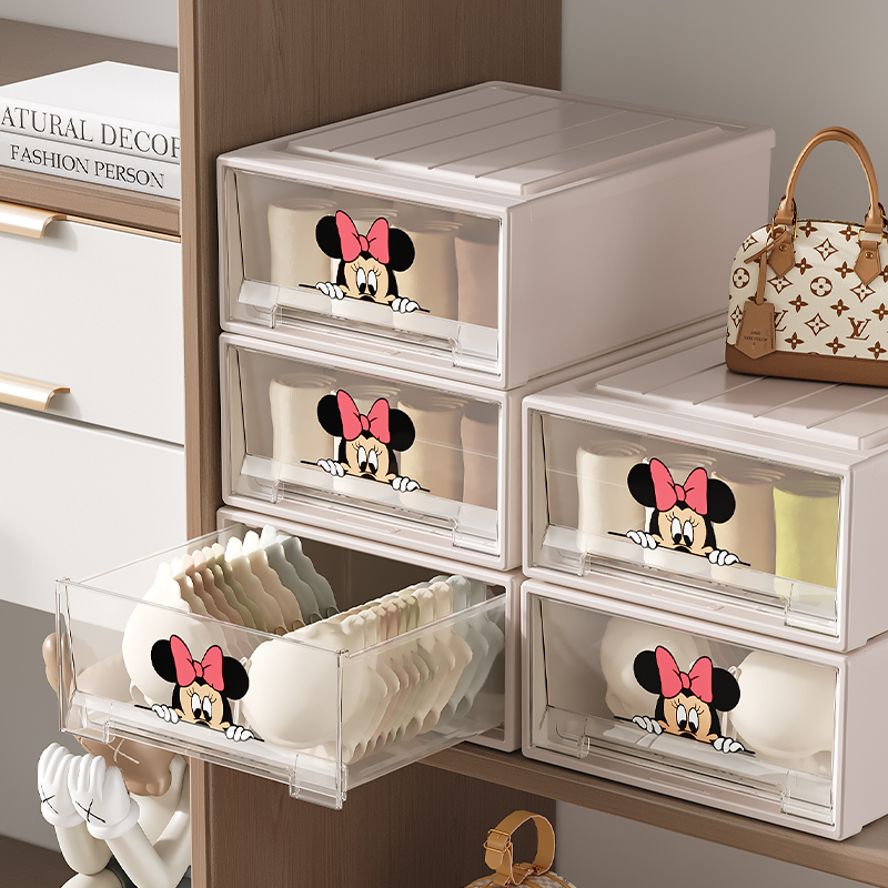 衣柜内衣收纳盒抽屉式收纳分格内裤收纳箱子袜子收纳神器整理盒子