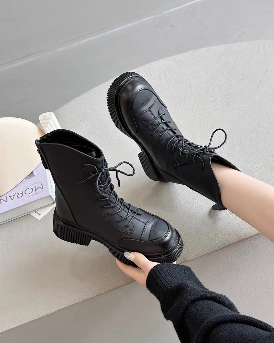 缘缘（40码）大码断码特价秋冬加绒保暖外穿短靴女鞋8980