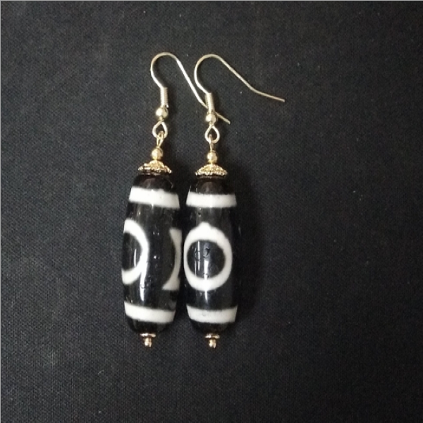 非金属皮质耳饰  【卓美】天和地珠珠耳钩/对FL-447