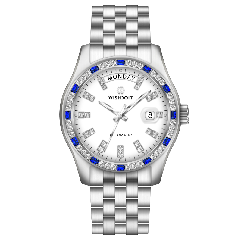 梅花腕表满钻机械腕表