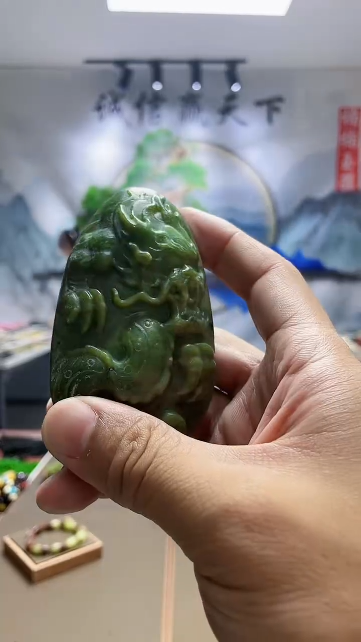 【闪购商品】和田玉手把未镶嵌龙