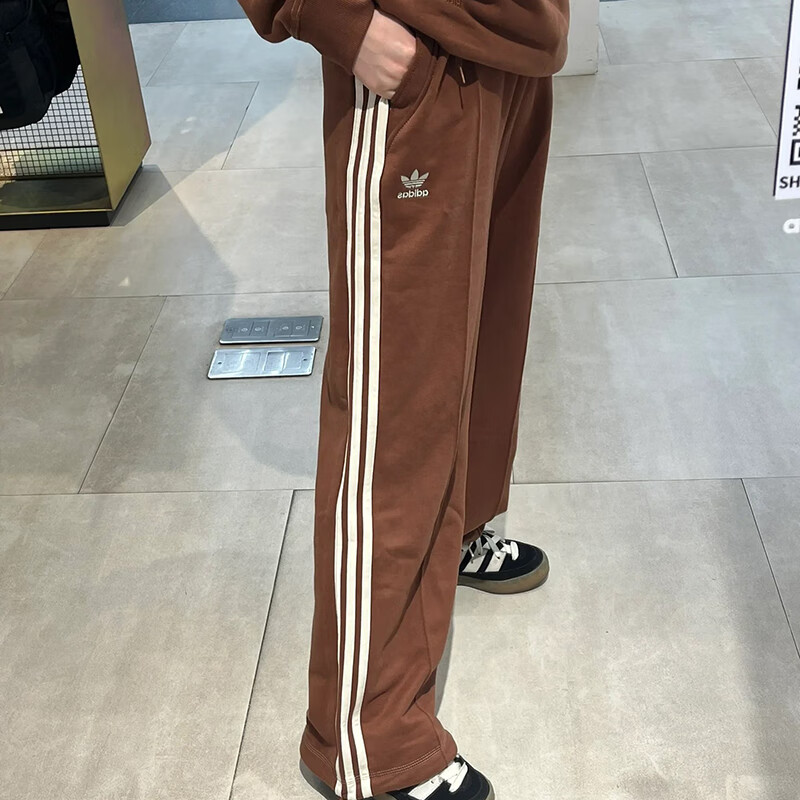 阿迪达斯 （adidas）阿迪三叶草女子潮流休闲长裤IY5380 IY5381
