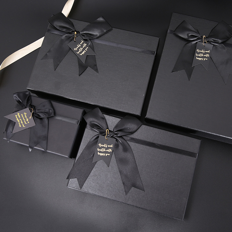 黑色礼盒口红小礼盒送生日礼物盒高级感伴手礼创意礼品盒子礼品盒