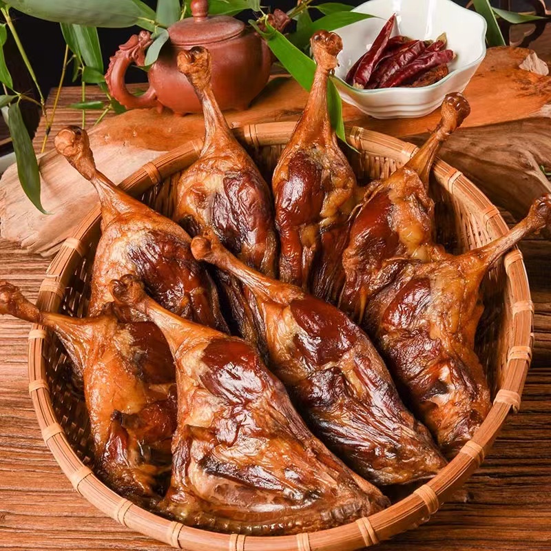 【萍乡风味】农家古法烟熏熏制正宗腊鸭腿肥瘦相间咸香味真空包装