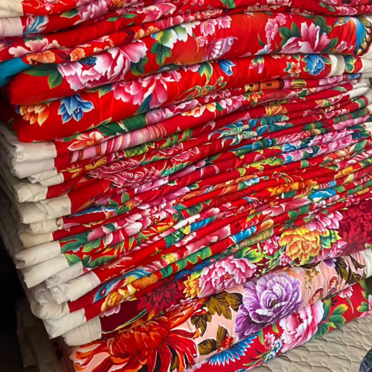 大花被子秋冬薄厚款印花(直播专用链接)