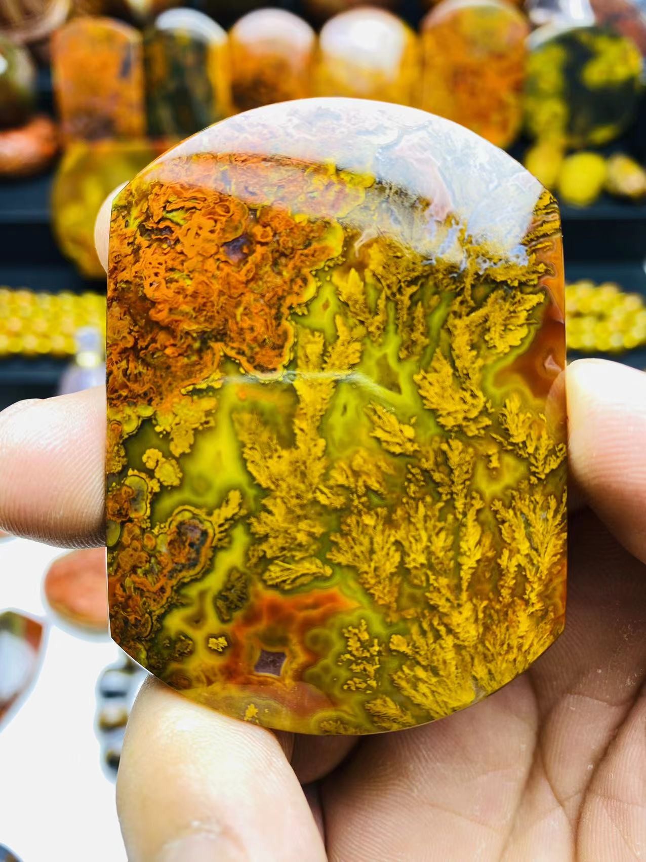 战国红玛瑙立体金草花 精品套牌纯天然