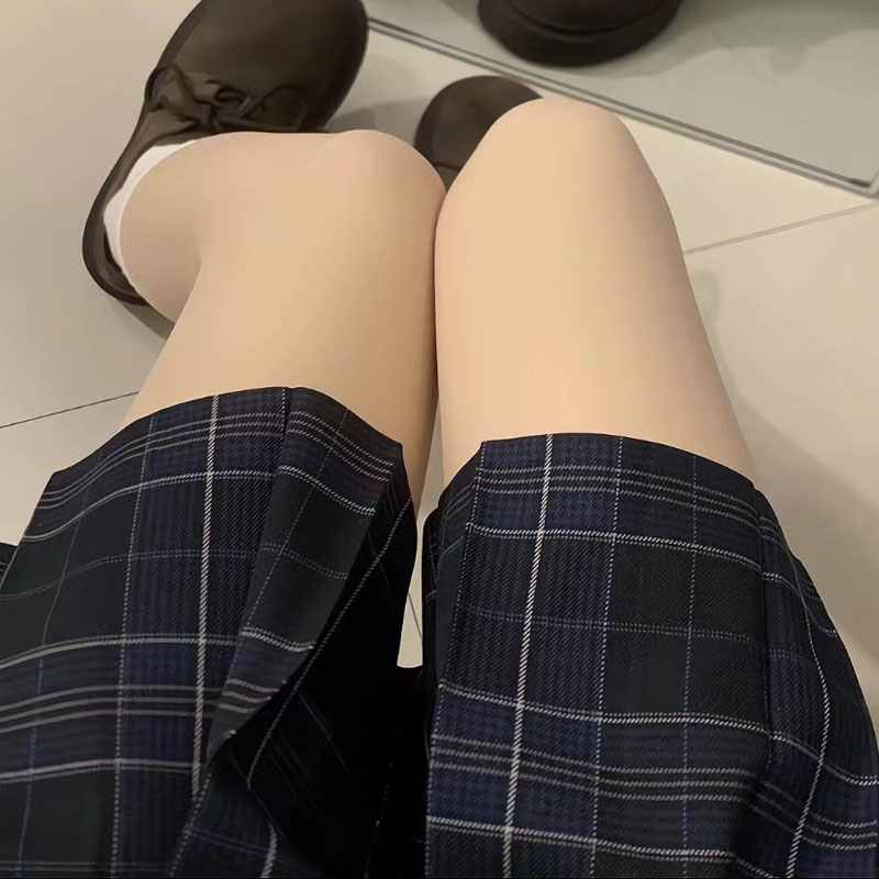 秋柚语【循山野】春夏校供感jk格裙正原创格子大码半身裙女制服百褶