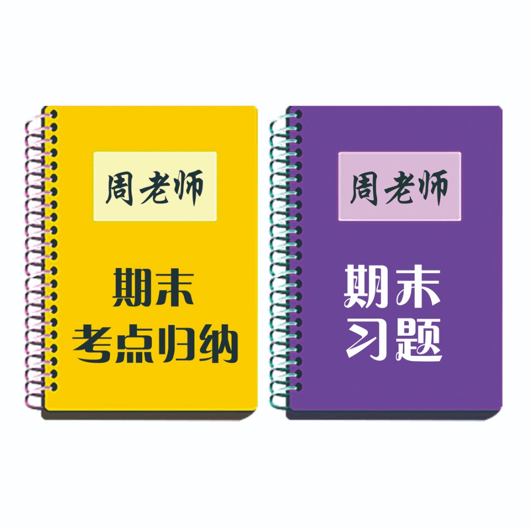 周老师专属-期末考点习题本册便签