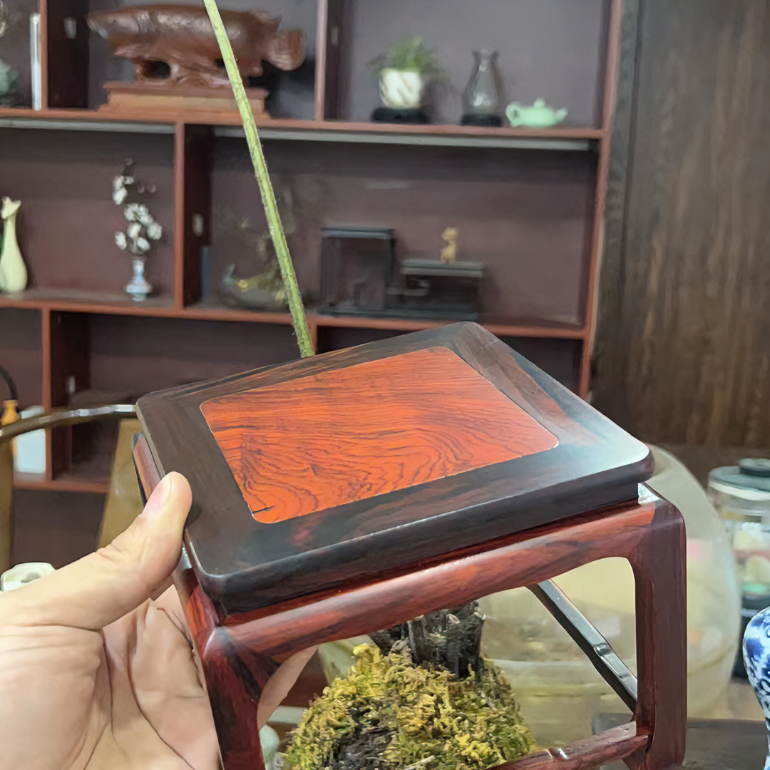 大红酸枝【15*15*13】正方明氏花架榫卯结构167号