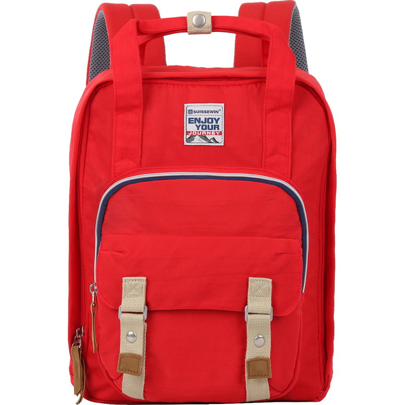 SUISSEWIN祥兴箱包时尚旅行出游小清新女生书包双肩背包SN17107