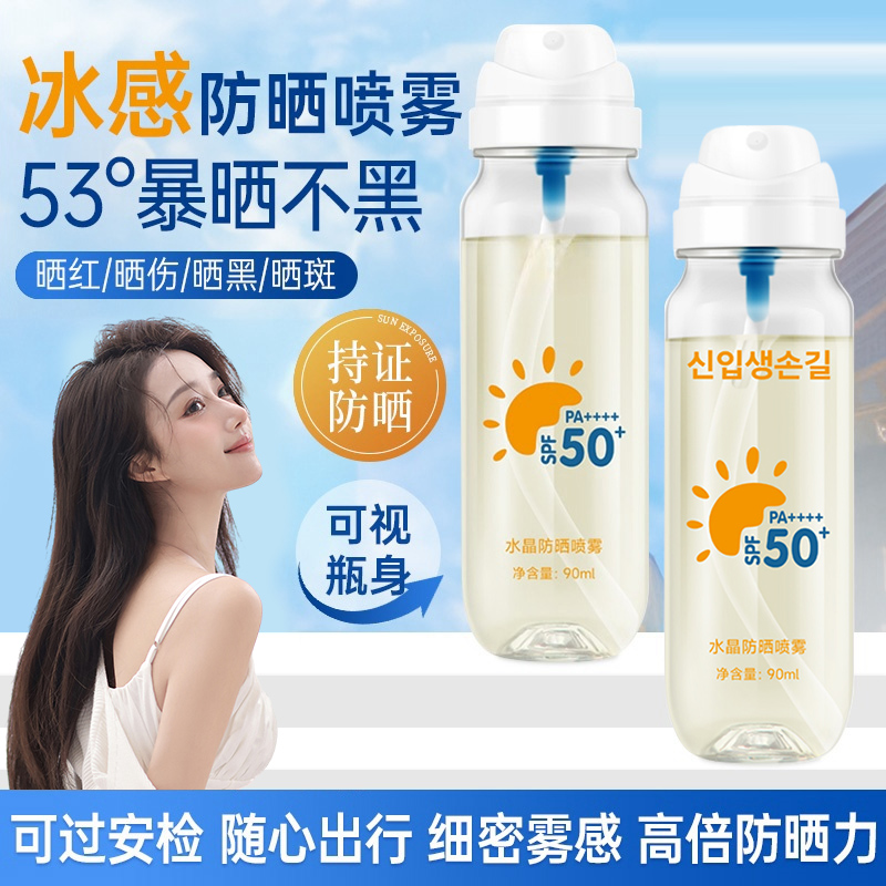 【大鱼海棠推荐】冰感防晒喷雾可上飞机高铁防紫外线SPF50+防水防汗