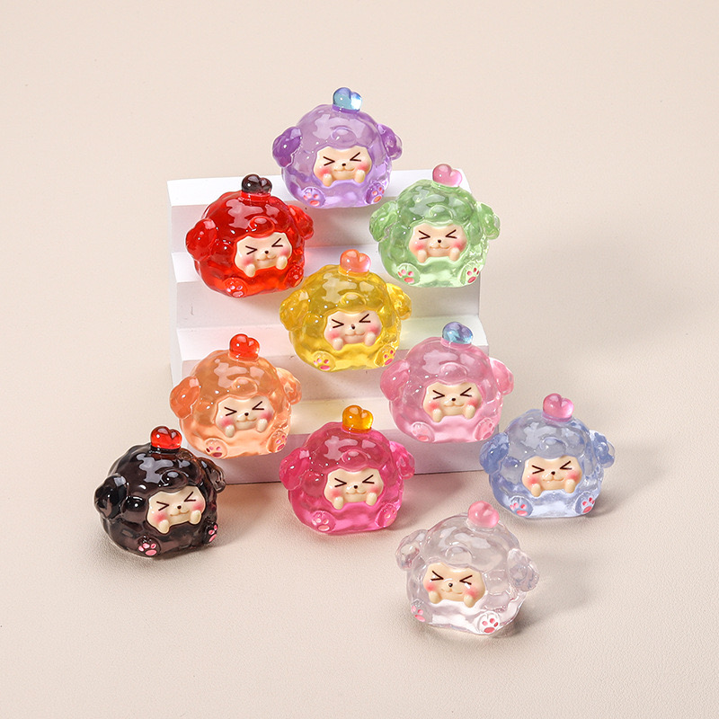 【团子➕双许愿】网红树脂摆件透明立体公仔家用创意可爱潮玩DIY玩具