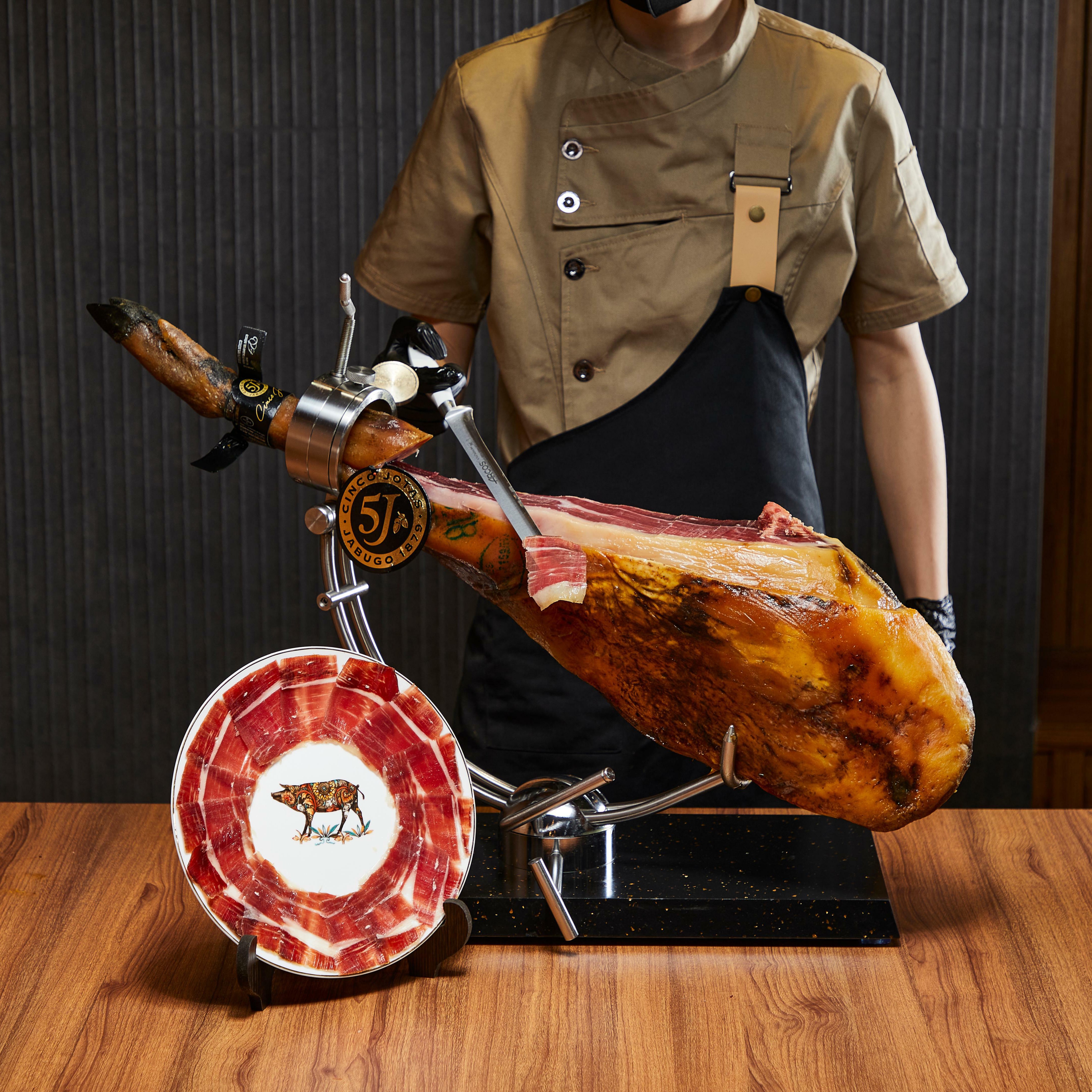 5J火腿 西班牙伊比利亚火腿黑标生吃即食整只 前腿 后腿