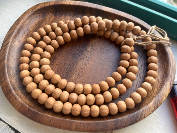 精品五线菩提梅花桩古树高硬野生籽佛珠文玩手串一物一图