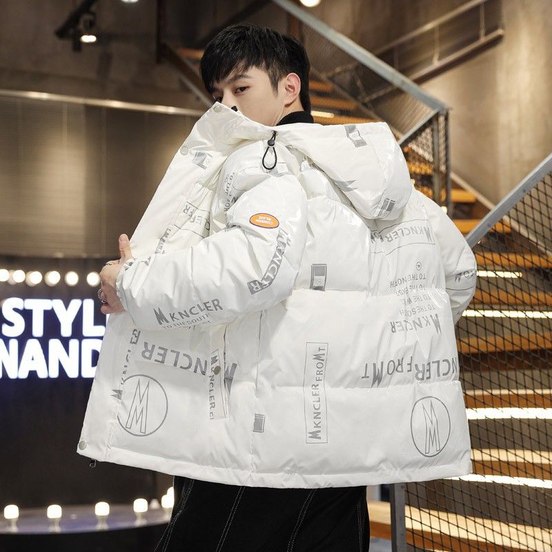 波司豋男士羽绒服服新款2023学生棉袄青少年潮牌冬季外套加厚连帽