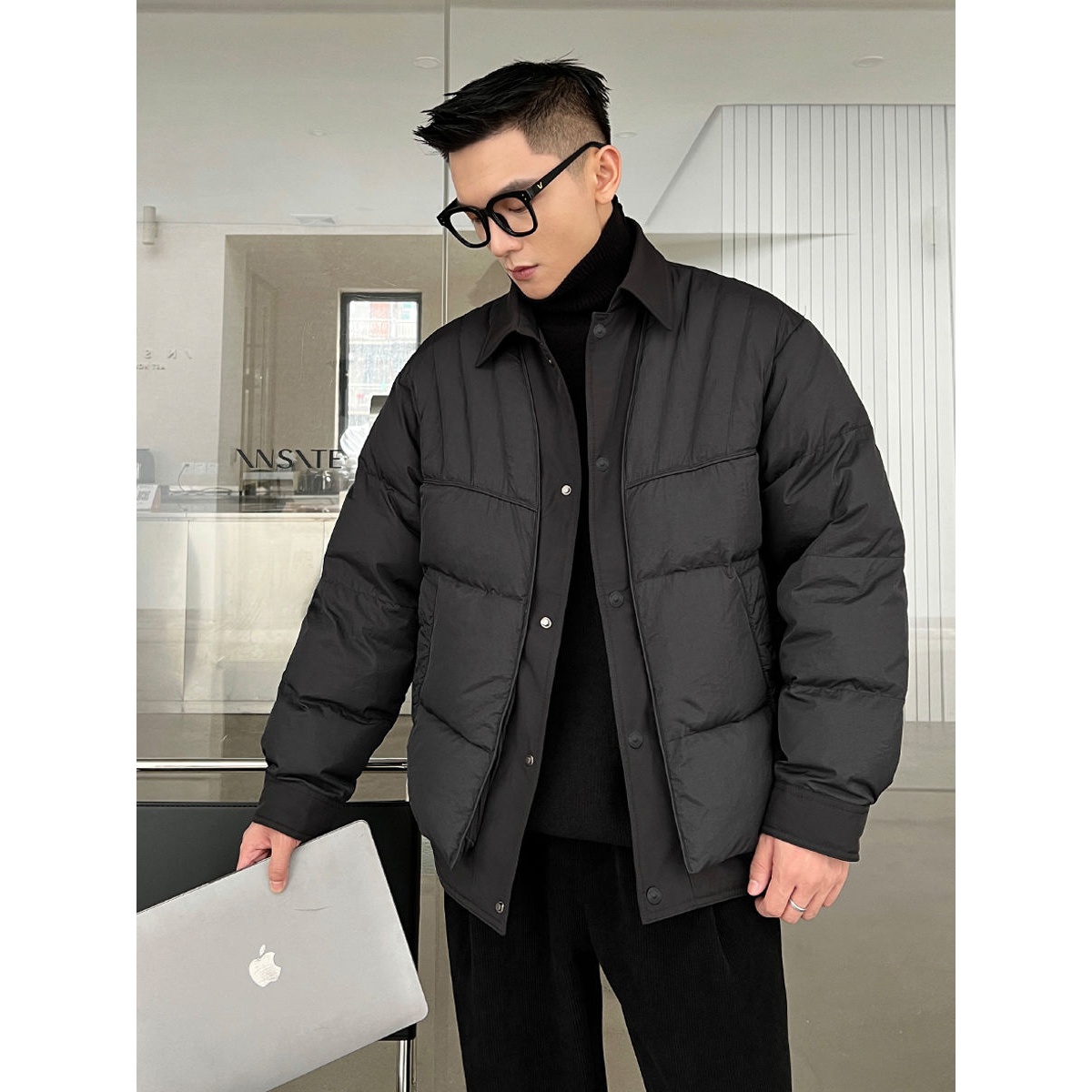 【小扬哥专属】商务男装秋冬季新品立体剪裁设计慵懒风外套韩系in