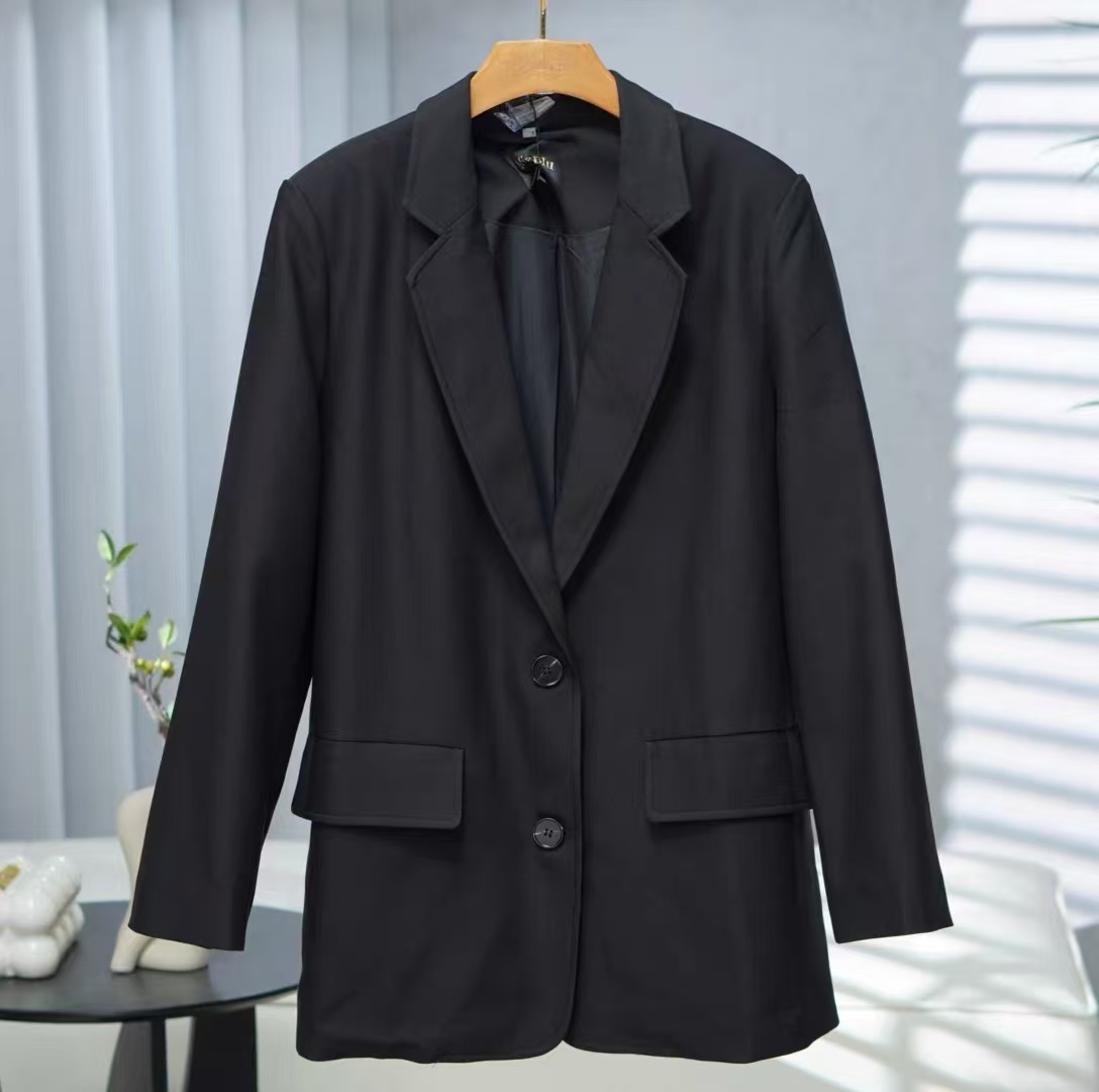 757 黑色高级时尚气质西装外套 挂13-3下