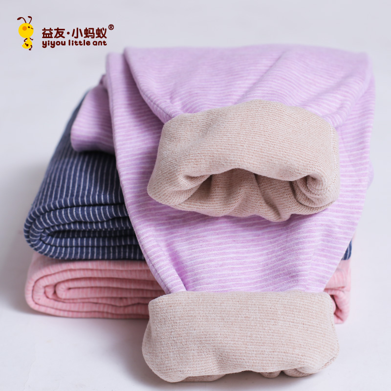 益友小蚂蚁双层保暖裤加大加肥胖童加绒加厚