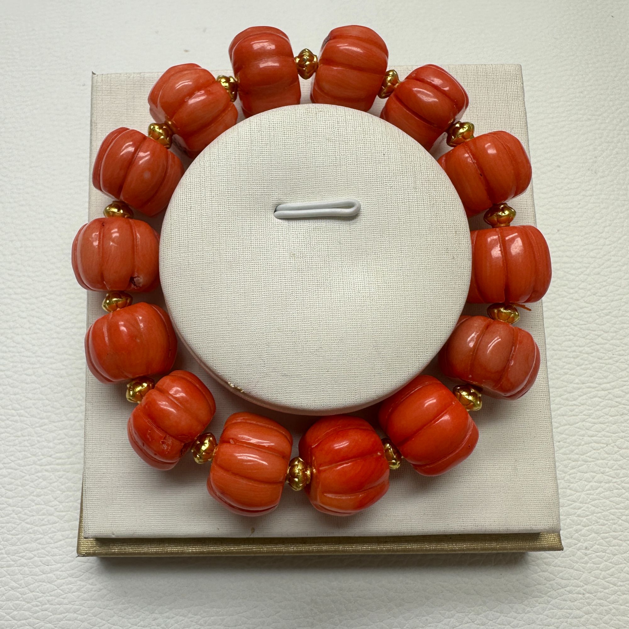 【红珊甄选】姑娘南瓜珠15m手链A286