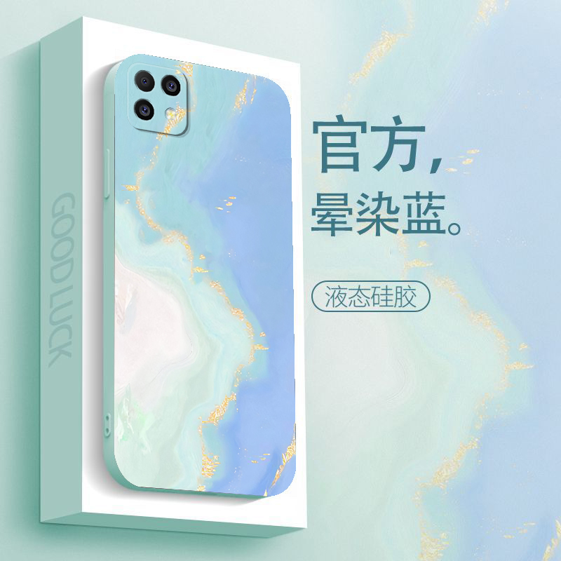华为畅享20手机壳镜头全包防摔液态硅胶软壳新款保护套水彩高级感