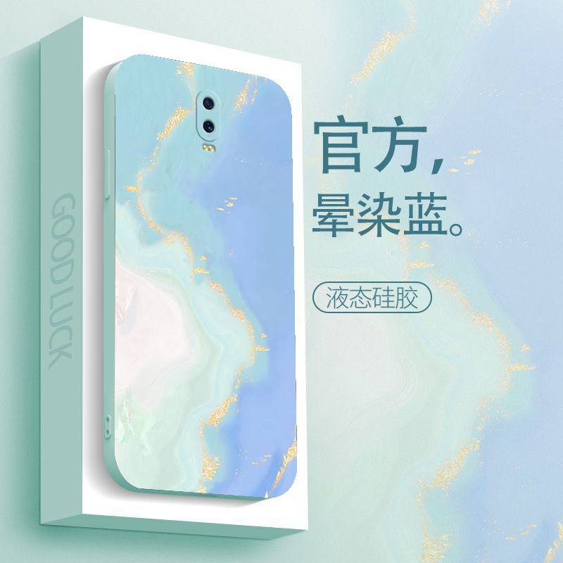 OPPOr17手机壳防摔r17镜头全包液态硅胶软壳新款保护套水彩高级感