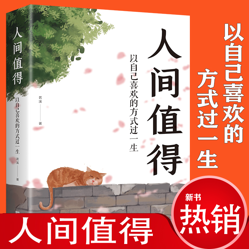 人间值得 以自己喜欢的方式过一生人生正能量成长心灵疗愈书籍