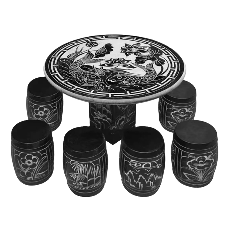 【到县城或市区提货点自提】天然石桌石凳庭院天然石材户外家用简约