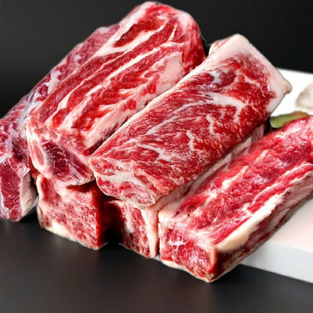 【牛腰窝/牛肋条 】新鲜  红烧清炖 500g默认切块【好东西】