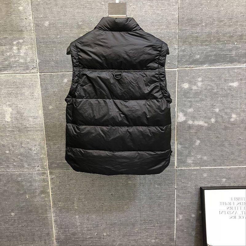 新款男士秋冬季休闲羽绒马甲修身时尚坎肩羽绒衣背棉服