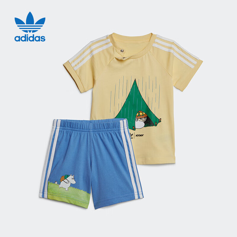 adidas阿迪达斯三叶草婴童系列 男婴童短袖套装 IC5615