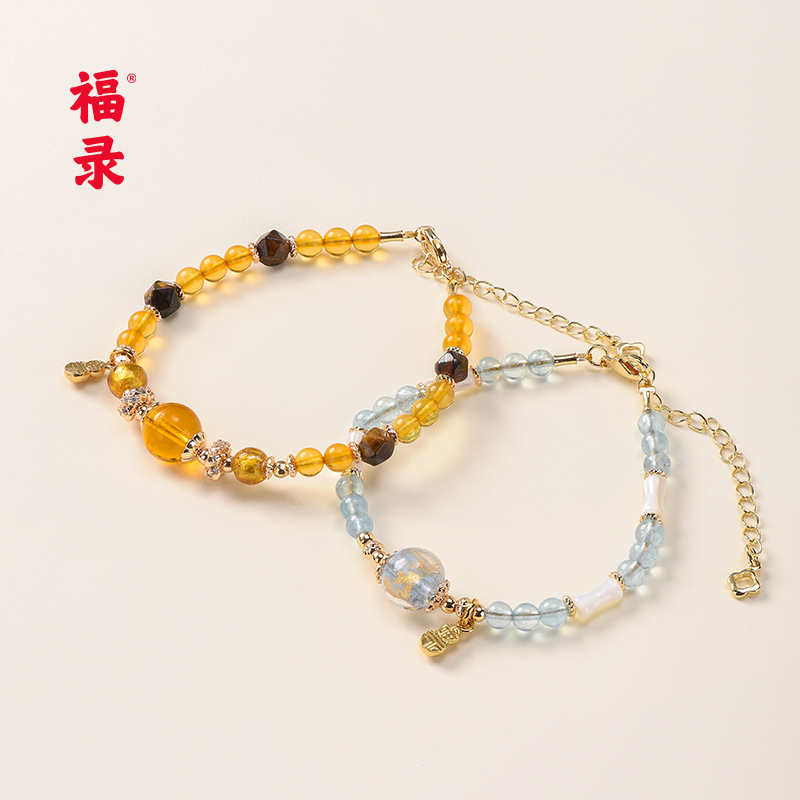 福录 合金琉璃手链 晶灵愈界系列-可调节手链