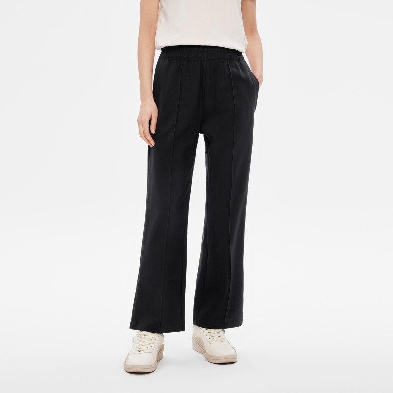 AIGLE艾高春夏SOLOTEX防止走形户外休闲舒适阔腿长裤女AU34