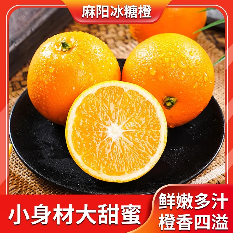 【二媛专属】湖南麻阳头茬冰糖橙5／9斤装产地直发
