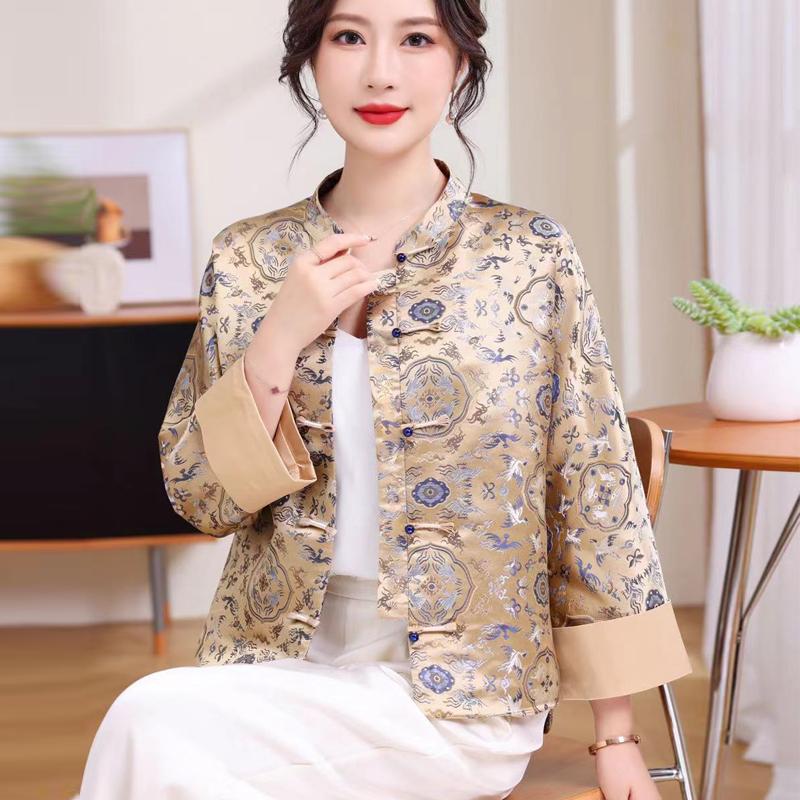 【六合同春】秋新款非遗100老宋锦外套新中式国风上衣开衫长袖富贵2