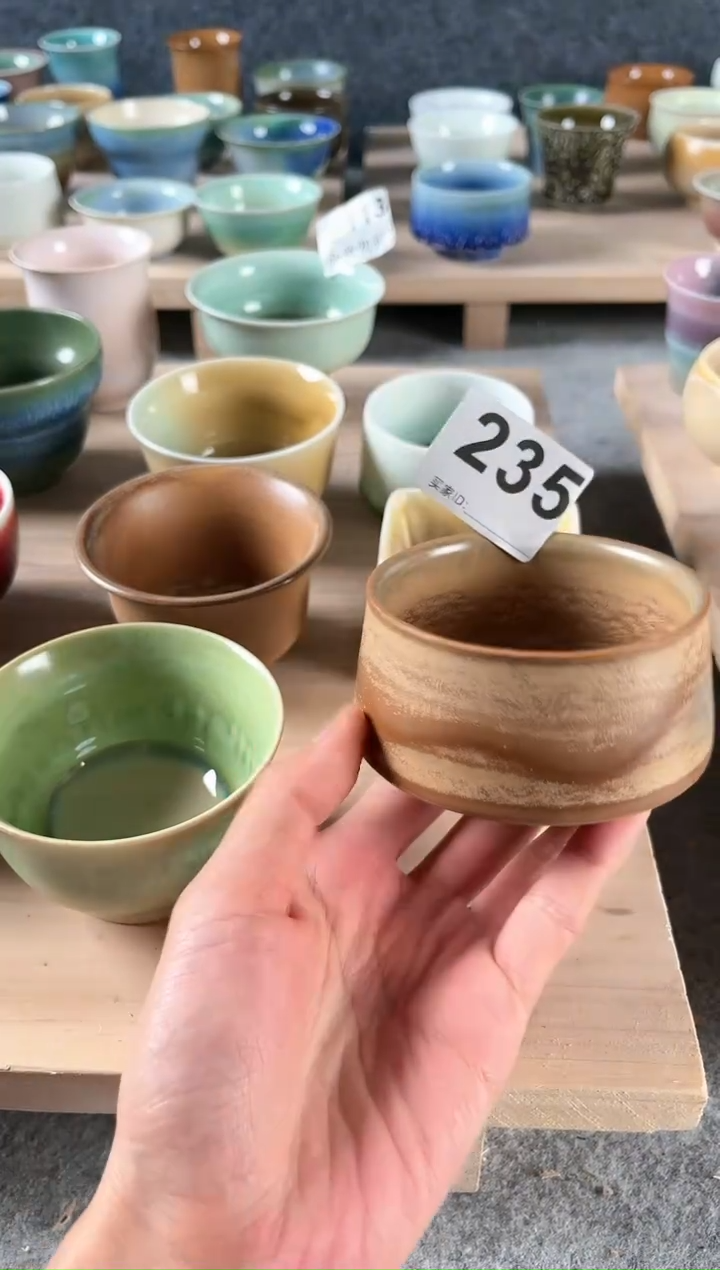 【闪购商品】原矿高温窑变茶杯235