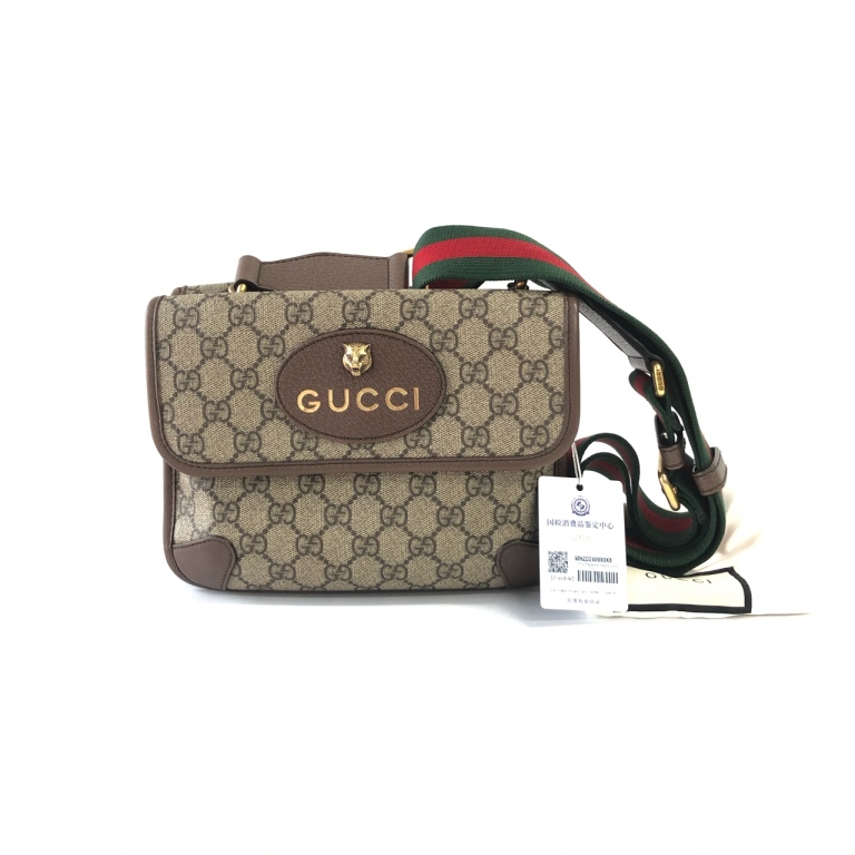 95新 GUCCI/古驰 安洁利严选 GUCCI虎头邮差单肩包 WHZ409353H