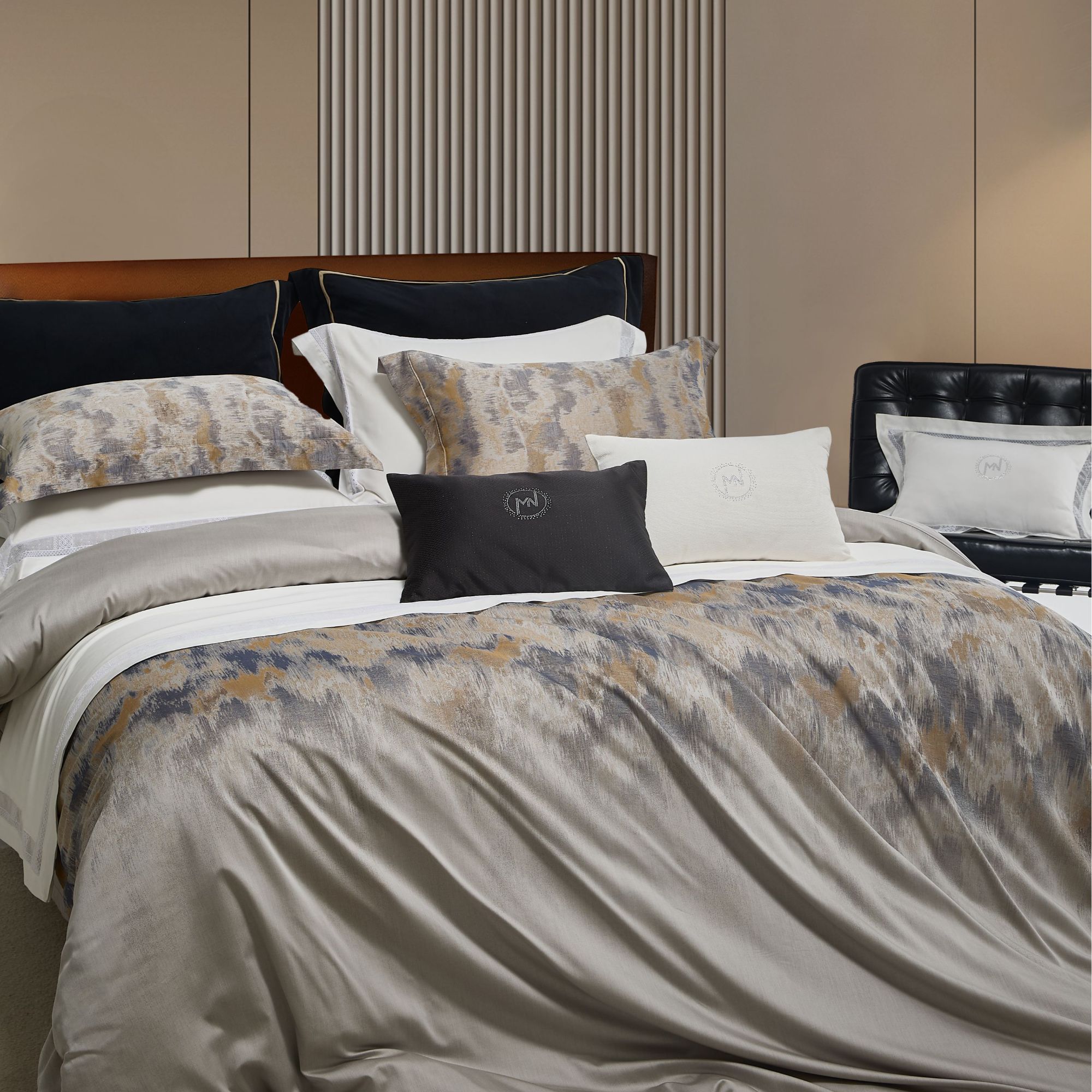 【贤公子家居】MN/慕奈 克拉-高端云锦棉色织提花四件套