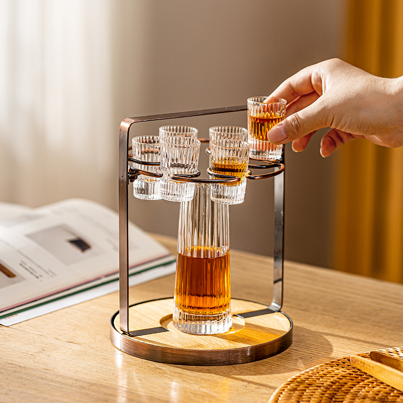 【摩登主妇】轻奢白酒杯分酒器酒杯酒具套装子弹杯一两酒盅一口杯